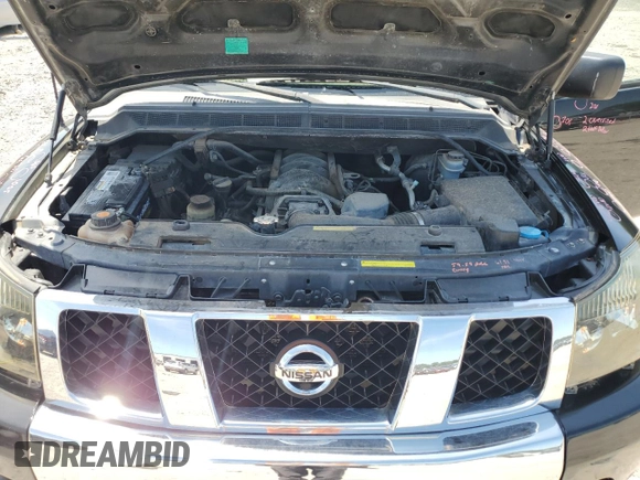 2008 Nissan Titan XE with VIN 1N6BA06A88N301438, listed as a Copart auction lot 59638385 with 122,576 mi miles and Salvage title. Bid and sale history available at DreamBid. Image 11.