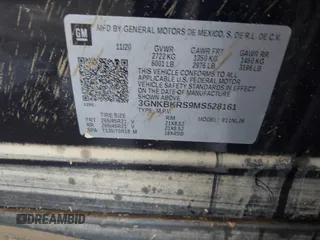 2021 Chevrolet Blazer RS с VIN 3GNKBKRS9MS528161, выставлен на аукционе IAAI как лот 42301253 с пробегом Не указан миль и . История ставок и продаж доступна на DreamBid. Изображение 9.