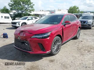 2024 Lexus RX 350h z VIN 2T2BBMCA9RC036038, wystawiony jako IAAI lot #42672432 z przebiegiem Nie podano mil oraz . Historia ofert i sprzedaży dostępna na DreamBid. Obrazek 2.
