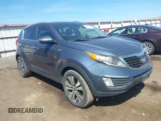 2013 Kia Sportage EX with VIN KNDPCCA27D7542071, listed as a IAAI auction lot 42233223 with 168,214 mi miles and . Bid and sale history available at DreamBid. Image 1.