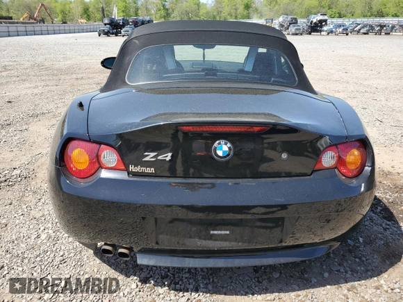 2003 BMW Z4 2.5i with VIN 4USBT33443LS46515, listed as a Copart auction lot 54763745 with Not provided miles and Salvage title. Bid and sale history available at DreamBid. Image 6.