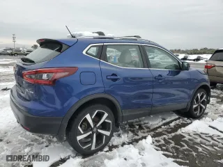 2021 Nissan Rogue Sport SL with VIN JN1BJ1CW2MW438259, listed as a Copart auction lot 44828355 with 54,478 mi miles and Salvage Title. Bid and sale history available at carsss.com. Image 3.
