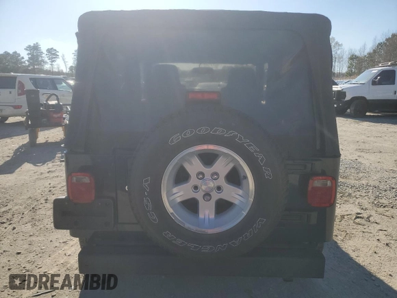 2006 Jeep Wrangler Unlimited LWB with VIN 1J4FA44S56P722617, listed as a Copart auction lot 50747255 with 64,172 mi miles and Salvage Title. Bid and sale history available at carsss.com. Image 6.