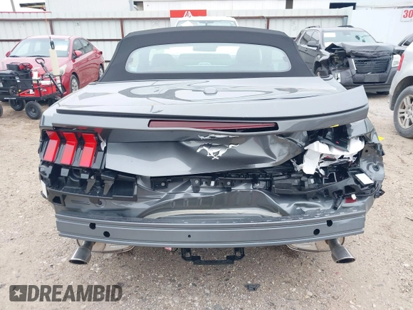 2025 Ford Mustang EcoBoost with VIN 1FAGP8UH9S5104992, listed as a IAAI auction lot 41591004 with 470 mi miles. Bid and sale history available at carsss.com. Image 18.