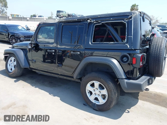 2023 Jeep Wrangler Willys with VIN 1C4HJXDG5PW615358, listed as a IAAI auction lot 42383749 with 31,988 mi miles and . Bid and sale history available at DreamBid. Image 3.