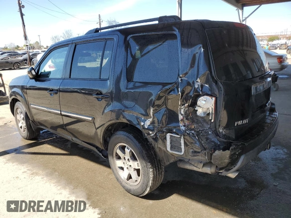 2011 Honda Pilot Touring with VIN 5FNYF4H91BB056903, listed as a Copart auction lot 49867425 with 102,135 mi miles and Salvage Title. Bid and sale history available at carsss.com. Image 2.