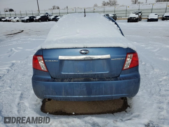 2008 Subaru Impreza Sedan (Natl) i w/Premium Pkg with VIN JF1GE61608H506145, listed as a Copart auction lot 41372495 with 113,609 mi miles and Salvage Title. Bid and sale history available at carsss.com. Image 6.