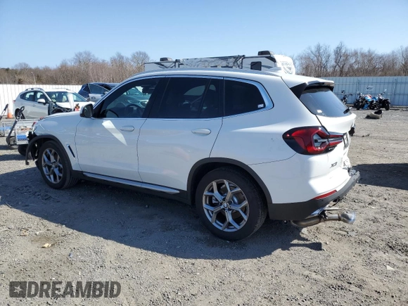 2024 BMW X3 xDrive30i with VIN 5UX53DP0XR9V54471, listed as a Copart auction lot 49241855 with 10,125 mi miles and Salvage Title. Bid and sale history available at carsss.com. Image 2.