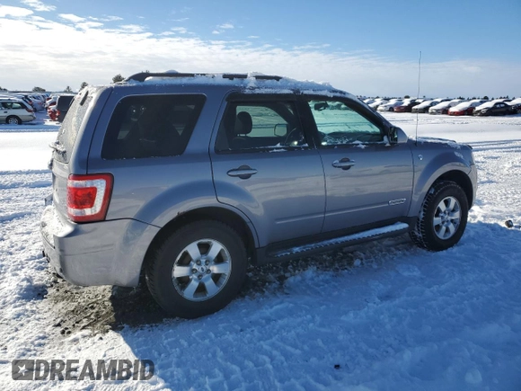 2008 Ford Escape Limited with VIN 1FMCU94108KA04781, listed as a Copart auction lot 43649815 with 131,419 mi miles and Salvage Title. Bid and sale history available at carsss.com. Image 3.