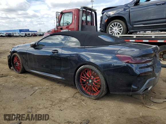 2019 BMW 8 Series M850i xDrive with VIN WBAFY4C52KBX39344, listed as a Copart auction lot 50695235 with 35,699 mi miles and Clean title. Bid and sale history available at DreamBid. Image 2.