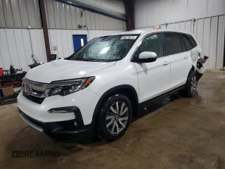 2021 Honda Pilot EX-L with VIN 5FNYF6H57MB067321, listed as a Copart auction lot 56876675 with 39,642 mi miles and Salvage title. Bid and sale history available at DreamBid. Image 1.