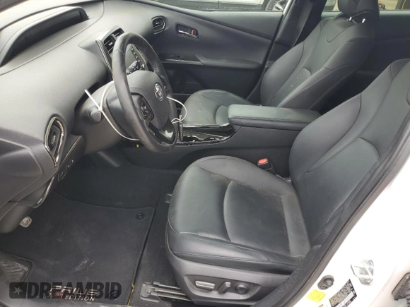 2021 Toyota Prius L Eco with VIN JTDKAMFU4M3129824, listed as a Copart auction lot 57788635 with 38,556 mi miles and Salvage title. Bid and sale history available at DreamBid. Image 7.