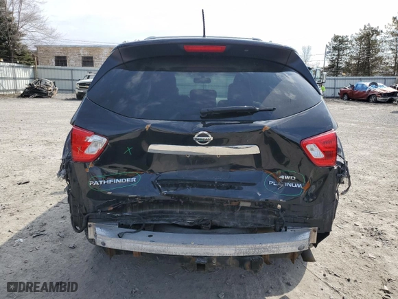 2018 Nissan Pathfinder SV with VIN 5N1DR2MMXJC671509, listed as a Copart auction lot 48700905 with 82,372 mi miles and Salvage Title. Bid and sale history available at carsss.com. Image 6.