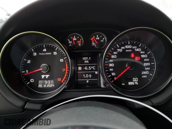 2012 Audi TT Premium Plus z VIN TRUBFAFKXC1009458, wystawiony jako Copart lot #84719784 z przebiegiem 89 575 mil mil oraz Czysty tytuł • Clean title. Historia ofert i sprzedaży dostępna na DreamBid. Obrazek 9.