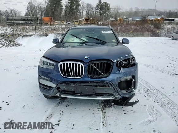 2021 BMW X3 xDrive30i with VIN 5UXTY5C01M9H92516, listed as a Copart auction lot 45997665 with Not Provided miles and Salvage Title. Bid and sale history available at DreamBid. Image 11.