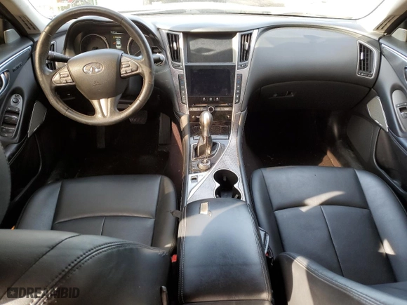 2017 Infiniti Q50 3.0t Premium with VIN JN1EV7AR3HM833778, listed as a Copart auction lot 50554175 with 92,356 mi miles and Clean Title. Bid and sale history available at carsss.com. Image 8.