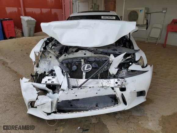 2015 Lexus IS 350 with VIN JTHBE1D26F5020159, listed as a Copart auction lot 48078635 with 243,383 mi miles and Salvage Title. Bid and sale history available at carsss.com. Image 5.
