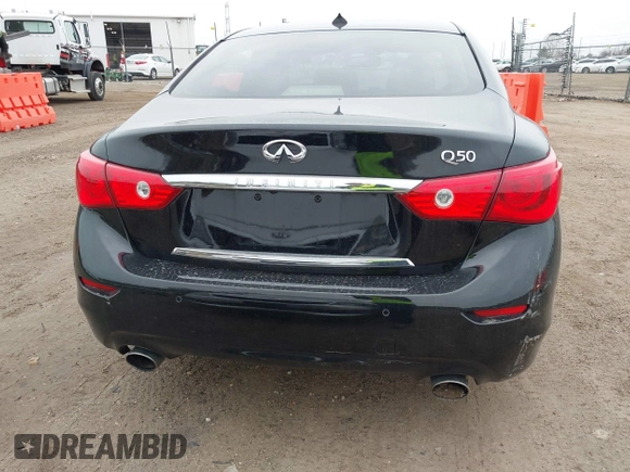 2016 Infiniti Q50 3.0t Premium with VIN JN1EV7AP3GM303498, listed as a IAAI auction lot 42079110 with 164,804 mi miles. Bid and sale history available at carsss.com. Image 15.