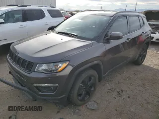 2020 Jeep Compass Altitude with VIN 3C4NJCBB3LT129327, listed as a Copart auction lot 80077964 with 64,657 mi miles and Salvage Title. Bid and sale history available at carsss.com. Image 1.