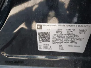 2022 Chevrolet Equinox LT z VIN 3GNAXKEV6NL110651, wystawiony jako IAAI lot #42228810 z przebiegiem 53 659 mil mil oraz . Historia ofert i sprzedaży dostępna na DreamBid. Obrazek 9.