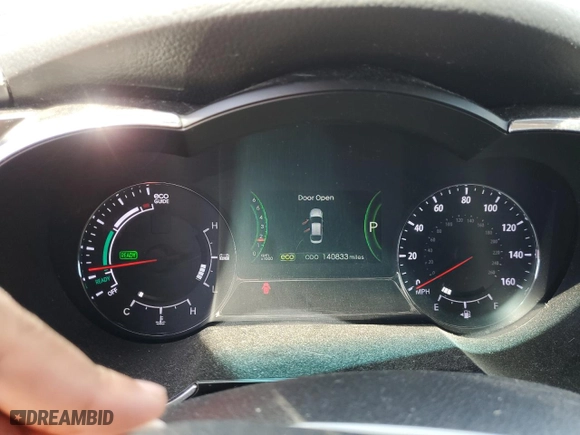 2012 Kia Optima Hybrid with VIN KNAGM4AD5C5016548, listed as a Copart auction lot 53672375 with 140,833 mi miles and Clean Title. Bid and sale history available at carsss.com. Image 9.