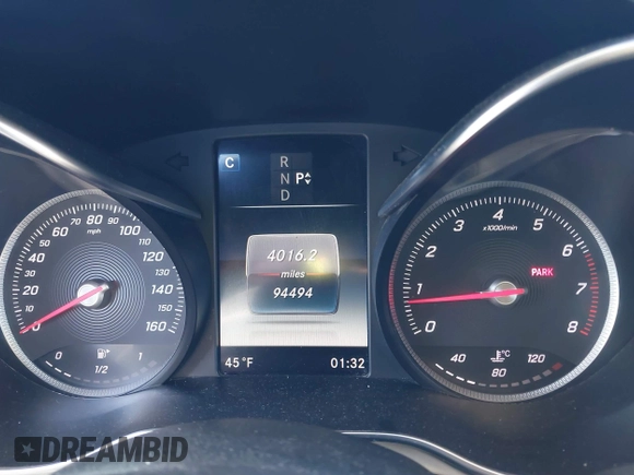 2016 Mercedes-Benz C C 300 Luxury with VIN 55SWF4KB2GU160423, listed as a IAAI auction lot 41690331 with 94,494 mi miles. Bid and sale history available at carsss.com. Image 15.