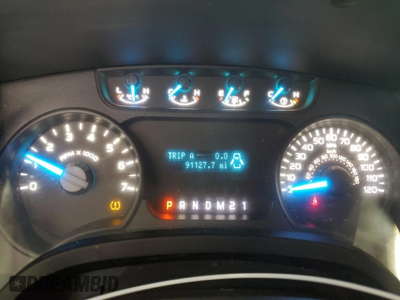 2013 Ford F-150 XL with VIN 1FTMF1CM5DKG20907, listed as a Copart auction lot 57873985 with 91,127 mi miles and Clean title. Bid and sale history available at DreamBid. Image 9.