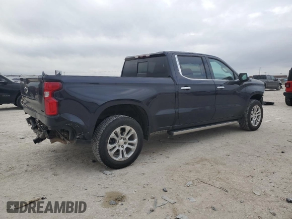 2023 Chevrolet Silverado 1500 LTZ with VIN 3GCUDGE84PG192610, listed as a Copart auction lot 86396384 with 34,036 mi miles and Salvage Title. Bid and sale history available at carsss.com. Image 3.
