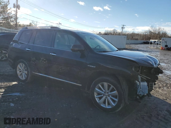 2011 Toyota Highlander Hybrid Limited with VIN JTEDC3EH3B2002983, listed as a Copart auction lot 87045994 with 143,483 mi miles and Salvage Title. Bid and sale history available at carsss.com. Image 4.