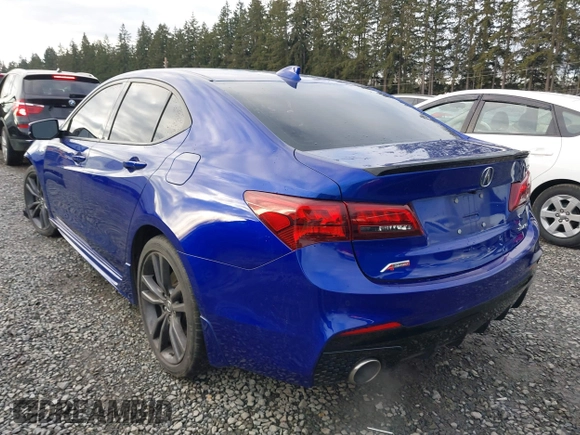 2018 Acura TLX w/A-SPEC Pkg with VIN 19UUB3F66JA004821, listed as a IAAI auction lot 41502028 with 53,317 mi miles. Bid and sale history available at carsss.com. Image 3.