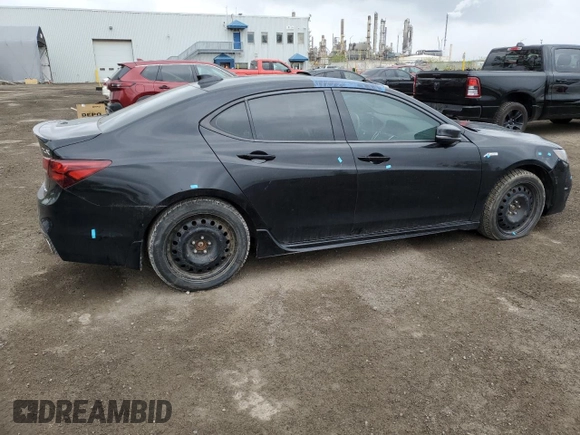 2018 Acura TLX Advance with VIN 19UUB3F82JA800564, listed as a Copart auction lot 58176705 with Not provided miles and Salvage title. Bid and sale history available at DreamBid. Image 3.