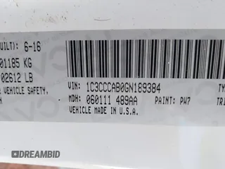 2016 Chrysler 200 Limited with VIN 1C3CCCAB0GN189384, listed as a IAAI auction lot 41292409 with 127,010 mi miles and . Bid and sale history available at carsss.com. Image 9.