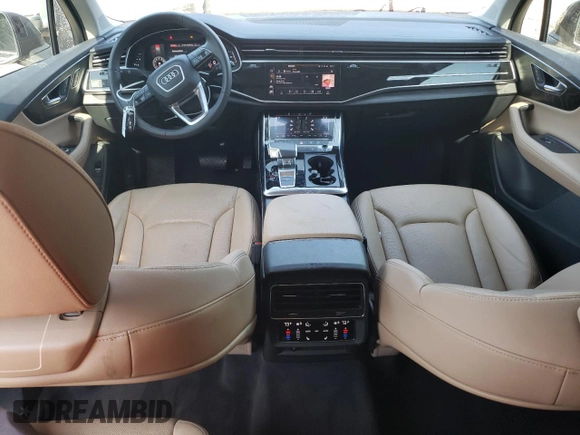 2023 Audi Q7 Premium Plus with VIN WA1LCBF79PD014979, listed as a Copart auction lot 56172535 with 23,066 mi miles and Salvage title. Bid and sale history available at DreamBid. Image 8.