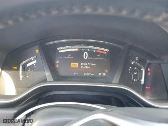 2017 Honda CR-V EX-L with VIN 7FARW1H83HE014806, listed as a Copart auction lot 48816295 with 47,837 mi miles and Salvage Title. Bid and sale history available at carsss.com. Image 9.