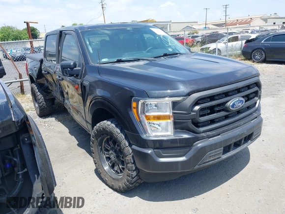 2021 Ford F-150 XL with VIN 1FTEW1CP0MKD90871, listed as a IAAI auction lot 41413164 with 28,622 mi miles. Bid and sale history available at carsss.com. Image 1.