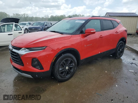 2020 Chevrolet Blazer LT z VIN 3GNKBCRS3LS673457, wystawiony jako Copart lot #54563295 z przebiegiem 57 071 mil mil oraz Nie do naprawy • Non repairable. Historia ofert i sprzedaży dostępna na DreamBid. Obrazek 1.
