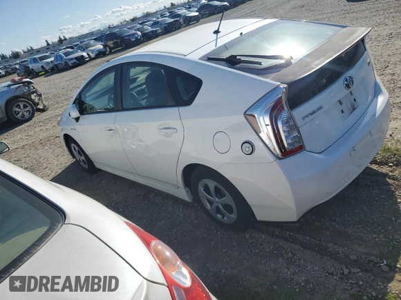 2013 Toyota Prius One with VIN JTDKN3DU9D5557507, listed as a Copart auction lot 52367125 with 45,178 mi miles and Clean Title. Bid and sale history available at carsss.com. Image 2.