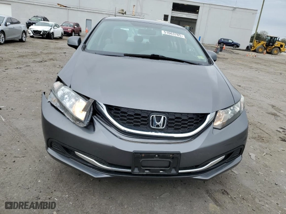 2013 Honda Civic Sdn LX with VIN 2HGFB2F54DH589530, listed as a Copart auction lot 51663785 with 147,786 mi miles and Salvage Title. Bid and sale history available at carsss.com. Image 5.