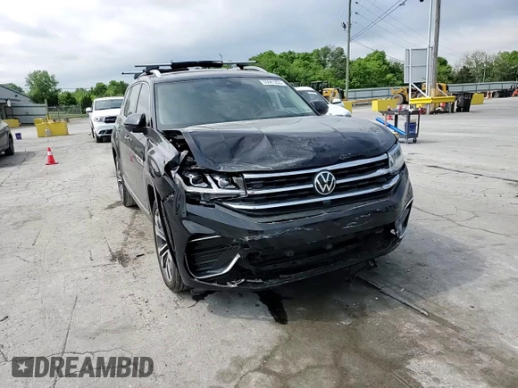 2022 Volkswagen Atlas SEL Premium R-Line with VIN 1V2FR2CAXNC532621, listed as a Copart auction lot 55081255 with 96,104 mi miles and Salvage title. Bid and sale history available at DreamBid. Image 14.