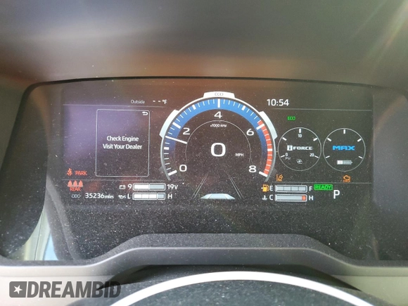 2023 Toyota Tundra Capstone Hybrid with VIN 5TFVC5DB2PX034237, listed as a Copart auction lot 85544274 with 35,236 mi miles and Salvage title. Bid and sale history available at DreamBid. Image 9.
