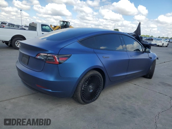 2023 Tesla Model 3 with VIN 5YJ3E1EA8PF626090, listed as a Copart auction lot 56892915 with Not provided miles and Salvage title. Bid and sale history available at DreamBid. Image 3.