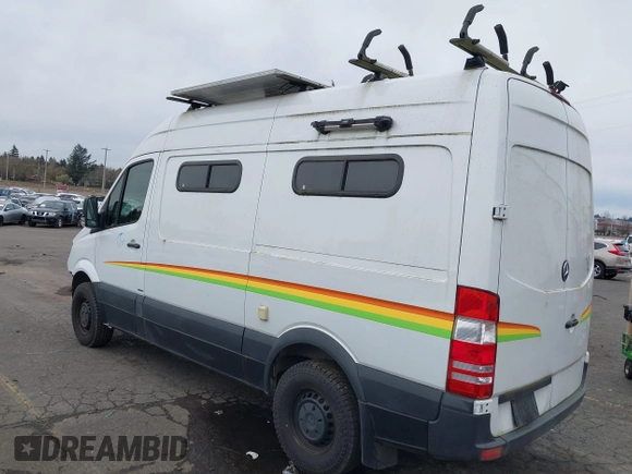 2016 Mercedes-Benz Sprinter Cargo with VIN WD3PE7DD6GP339069, listed as a IAAI auction lot 41837867 with 53,121 mi miles. Bid and sale history available at carsss.com. Image 3.