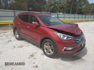 2018 Hyundai Santa Fe 2.4L with VIN 5XYZU3LB4JG508929, listed as a Copart auction lot 63962125 with 51,334 mi miles and Salvage title. Bid and sale history available at DreamBid. Image 4.
