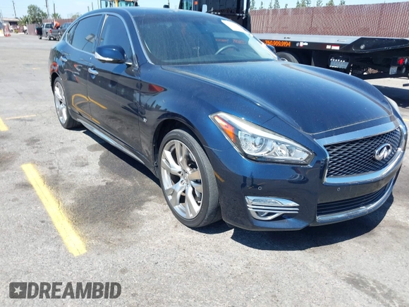 2015 Infiniti Q70 with VIN JN1BY1PP8FM601834, listed as a IAAI auction lot 42028330 with 106,285 mi miles and . Bid and sale history available at DreamBid. Image 1.