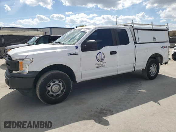 2020 Ford F-150 XL with VIN 1FTFX1E4XLKE08702, listed as a Copart auction lot 46956495 with 127,643 mi miles and Non Repairable. Bid and sale history available at carsss.com. Image 1.