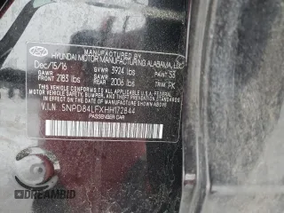 2017 Hyundai Elantra SE z VIN 5NPD84LFXHH172844, wystawiony jako Copart lot #45418985 z przebiegiem 96 169 mil mil oraz Szkoda całkowita • Salvage title. Historia ofert i sprzedaży dostępna na DreamBid. Obrazek 12.