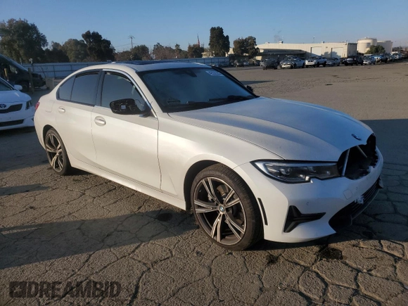 2021 BMW 3 Series 330e with VIN 3MW5P7J08M8B78255, listed as a Copart auction lot 42032355 with 73,815 mi miles and Salvage Title. Bid and sale history available at carsss.com. Image 4.