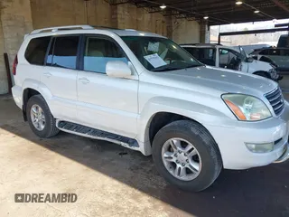 2007 Lexus GX 470 z VIN JTJBT20X770137971, wystawiony jako IAAI lot #41775103 z przebiegiem 162 589 mil mil oraz . Historia ofert i sprzedaży dostępna na DreamBid. Obrazek 1.