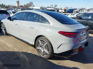 2023 Mercedes-Benz EQE with VIN W1KEG2BB9PF035371, listed as a IAAI auction lot 41623972 with 13,915 mi miles. Bid and sale history available at carsss.com. Image 3.