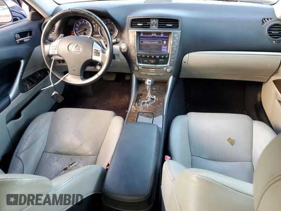 2013 Lexus IS 250 with VIN JTHBF5C25D5187793, listed as a Copart auction lot 81183674 with 123,316 mi miles and Salvage Title. Bid and sale history available at DreamBid. Image 8.